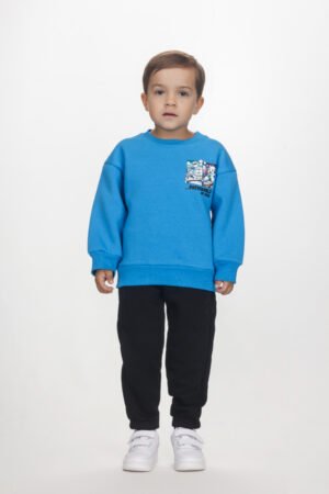 2562125 Joyce Σετ φόρμα φούτερ αγόρι ρουά μαύρο