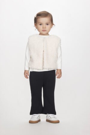 2591900 Joyce Σετ μπλούζα παντελόνι μηνών κορίτσι εκρού