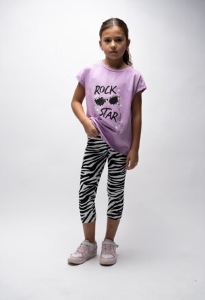 254103 Ebita Σετ μπλούζα κολάν κορίτσι μωβ