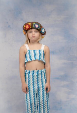 266206 Ebita Σετ μπλούζα παντελόνα κορίτσι λευκό allover