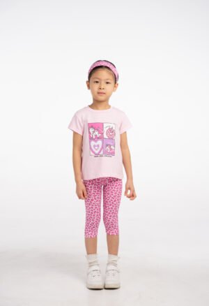 266246 Ebita Σετ μπλούζα κολάν κορίτσι ροζ