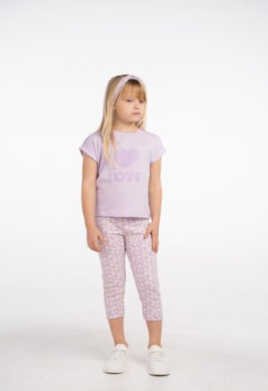 266247 Ebita Σετ μπλούζα κολάν κορίτσι λιλά