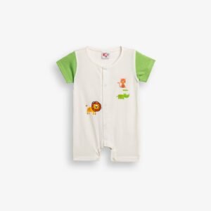 126-050120-1 Funky Φορμάκι ολόσωμο μηνών αγόρι εκρού allover