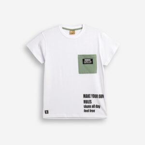 126-105125-1 Funky Μπλούζα αγόρι  λευκό βασιλικός