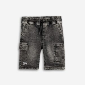 126-114100-1 Funky Βερμούδα τζιν cargo αγόρι μαύρο