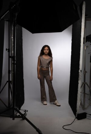 266012 Ebita Σετ μπλούζα παντελόνα κορίτσι σοκολά