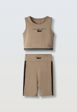 266013 Ebita Σετ μπλούζα κολάν κορίτσι μπεζ