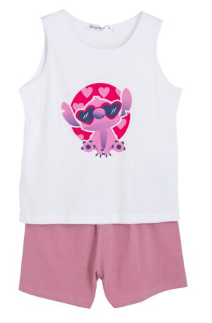 63615531 Frenzy Σετ μπλούζα σορτς κορίτσι λευκό dusty pink