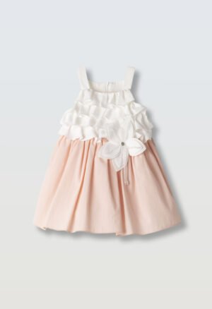 266520 Ebita Φόρεμα μηνών κορίτσι εκρού ροζ