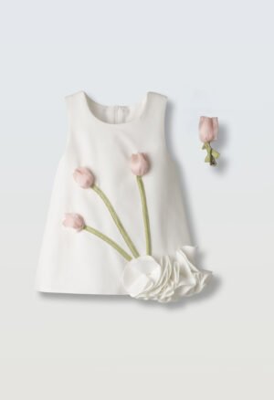 266522 Ebita Φόρεμα μηνών κορίτσι λευκό