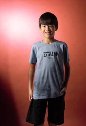 266705 Hashtag Σετ μπλούζα βερμούδα αγόρι σιέλ μαύρο