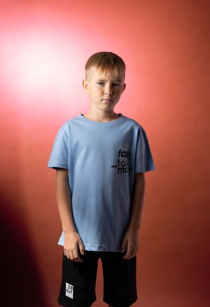 266713 Hashtag Σετ μπλούζα βερμούδα αγόρι γαλάζιο μαύρο