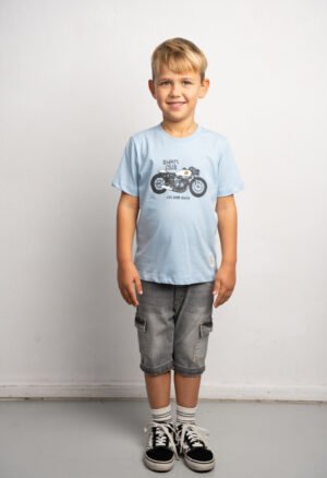 266806 Hashtag Σετ μπλούζα βερμούδα τζιν αγόρι γαλάζιο μαύρο