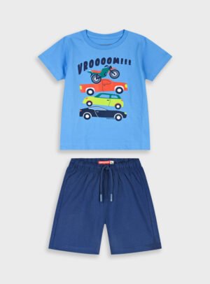 12-226110-0 Energiers Σετ μπλούζα βερμούδα αγόρι γαλάζιο μαρέν