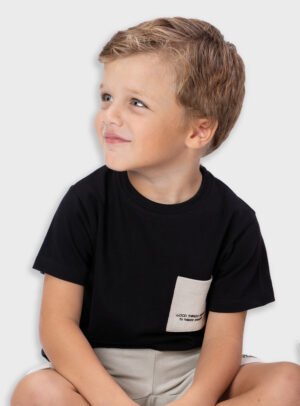 12-226149-0 Energiers Σετ μπλούζα βερμούδα πικέ αγόρι μαύρο μπεζ