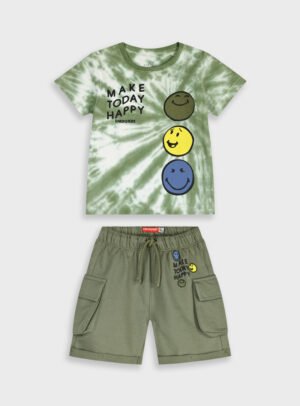 12-226151-0 Energiers Σετ μπλούζα βερμούδα αγόρι χακί