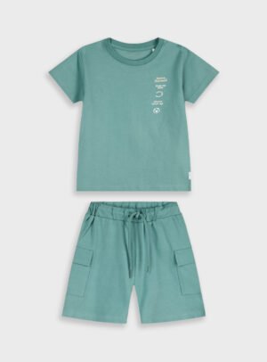12-226179-0 Energiers Σετ μπλούζα βερμούδα αγόρι desert green