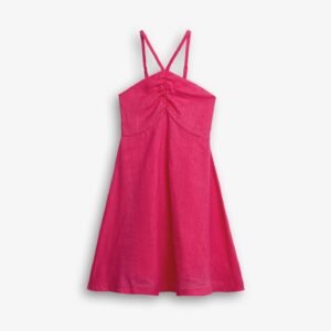 126-529132-1 Funky Φόρεμα λινό κορίτσι τσιχλόφουσκα