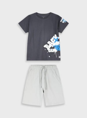 13-226082-0 Energiers Σετ μπλούζα βερμούδα αγόρι ανθρακί πάγος