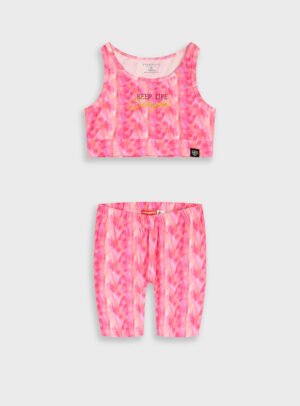 16-226280-0 Energiers Σετ μπλούζα κολάν ποδηλατικό κορίτσι εμπριμέ