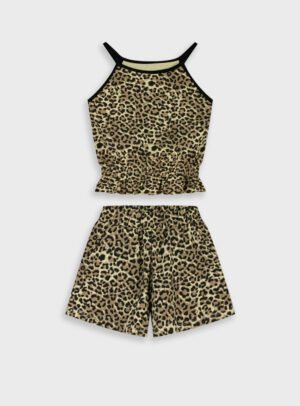 16-226288-0 Energiers Σετ μπλούζα σορτς κορίτσι λεοπάρ