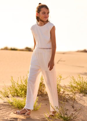 26-06558-091 Mayoral Σετ μπλούζα παντελόνα κορίτσι εκρού