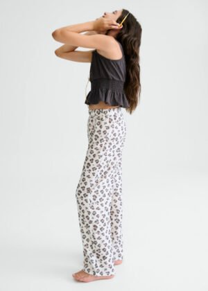 26-06561-020 Mayoral Σετ μπλούζα παντελόνα κορίτσι ανθρακί εκρού allover