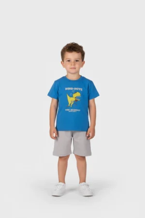 2612120 Joyce Σετ μπλούζα βερμούδα αγόρι ρουά μπεζ