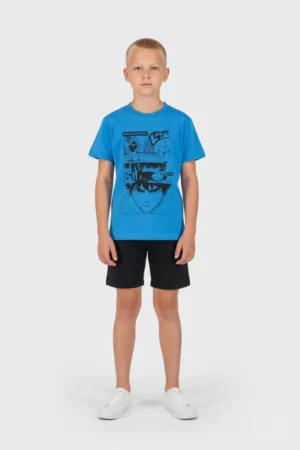 2614155 Joyce Σετ μπλούζα βερμούδα αγόρι ρουά μαύρο