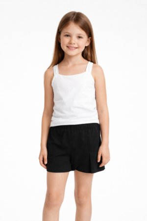 126-524139-1 Funky Σετ μπλούζα σορτς-φούστα κορίτσι λευκό μαύρο