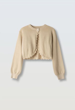 266053 Ebita Μπολερό κορίτσι μπεζ χρυσό