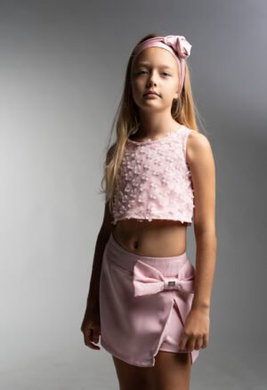 266060 Ebita Σετ μπλούζα σορτς-φούστα κορίτσι ροζ