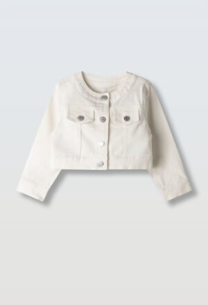 266227 Ebita Μπουφάν τζιν κορίτσι λευκό