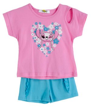 62615542 Frenzy Σετ μπλούζα σορτς κορίτσι γρανίτα τιρκουάζ