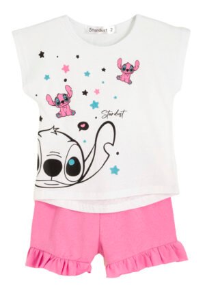 62615547 Frenzy Σετ μπλούζα σορτς κορίτσι λευκό γρανίτα