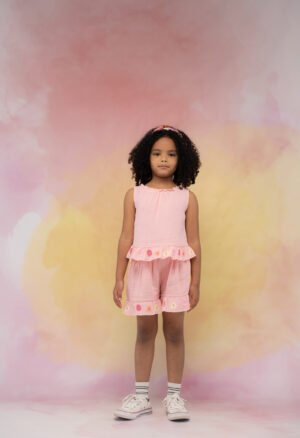 266274 Ebita Σετ μπλούζα σορτς κορίτσι ροζ