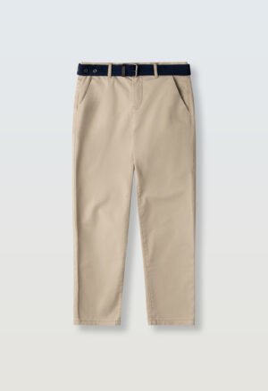 266717 Hashtag Παντελόνι με ζώνη αγόρι μπεζ