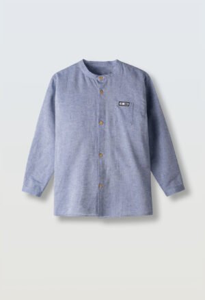 266721 Hashtag Πουκάμισο μάο αγόρι σιελ