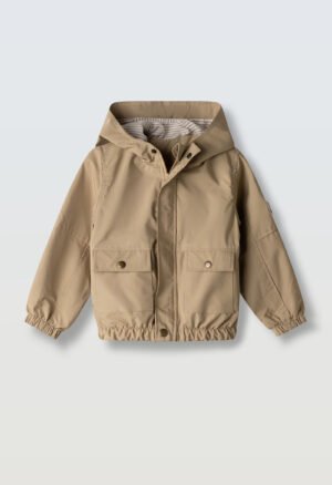 266821 Hashtag Μπουφάν αντιανεμικό με κουκούλα αγόρι μπεζ