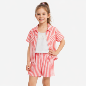 126-595103-1 Funky Σετ πουκάμισο μπλούζα σορτς κορίτσι τύπος