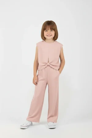 2643614 Joyce Σετ μπλούζα παντελόνα κορίτσι ροζ