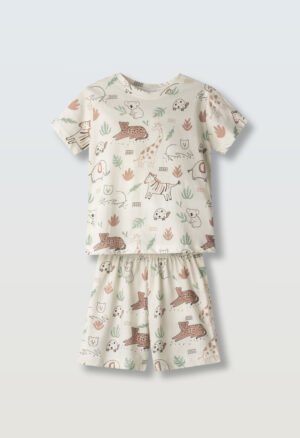 H-633 Hashtag Πιτζάμα αγόρι εκρού