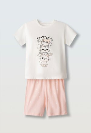 H-639 Ebita Πιτζάμα κορίτσι λευκό