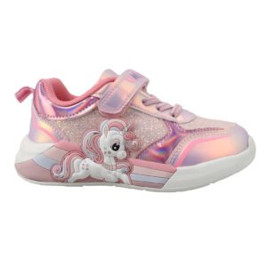 X14591 IQ Shoes Ανατομικό Sneakers με φωτάκια κορίτσι unicorn