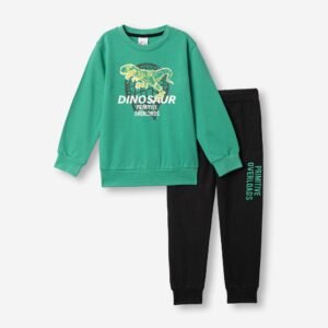 227-317154-2 Funky Σετ φόρμα αχνούδιαστη αγόρι leprehaun μαύρο