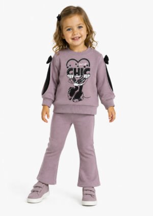62625554 Frenzy Σετ φόρμα φούτερ κορίτσι dusty pink