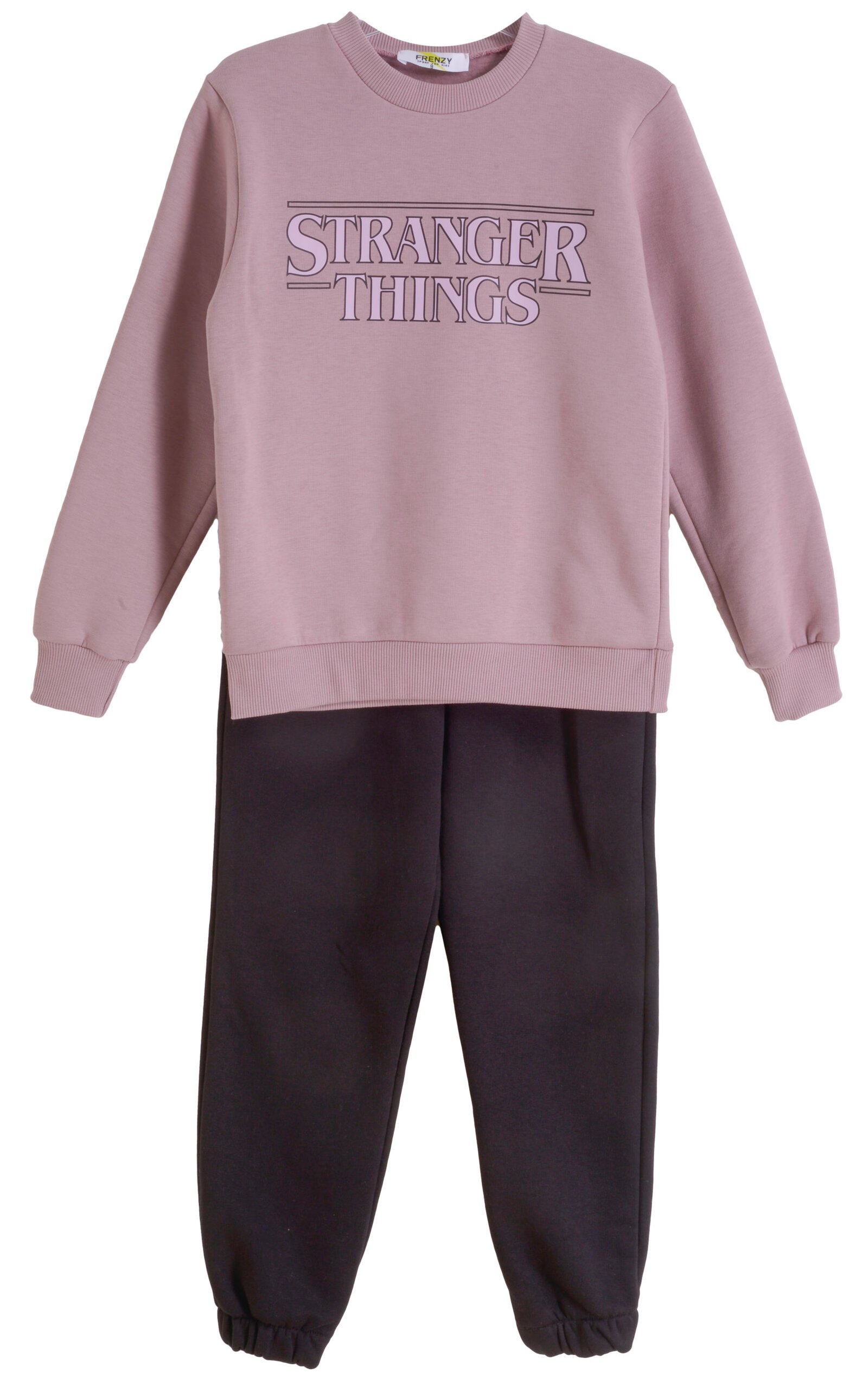 63625545 Frenzy Σετ φόρμα φούτερ κορίτσι dusty pink μαύρο
