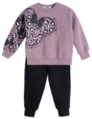 62625556 Frenzy Σετ φόρμα φούτερ κορίτσι dusty pink μαύρο