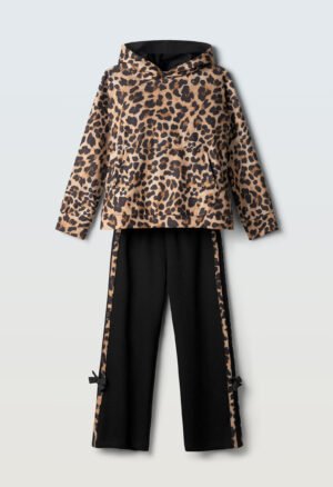 267034 Ebita Σετ φόρμα αχνούδιαστη κορίτσι animal print