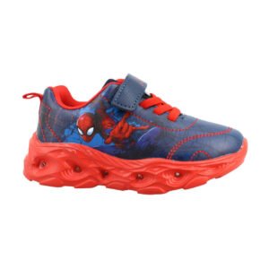 M16389 Disney Ανατομικό Sneakers με φωτάκια αγόρι spiderman
